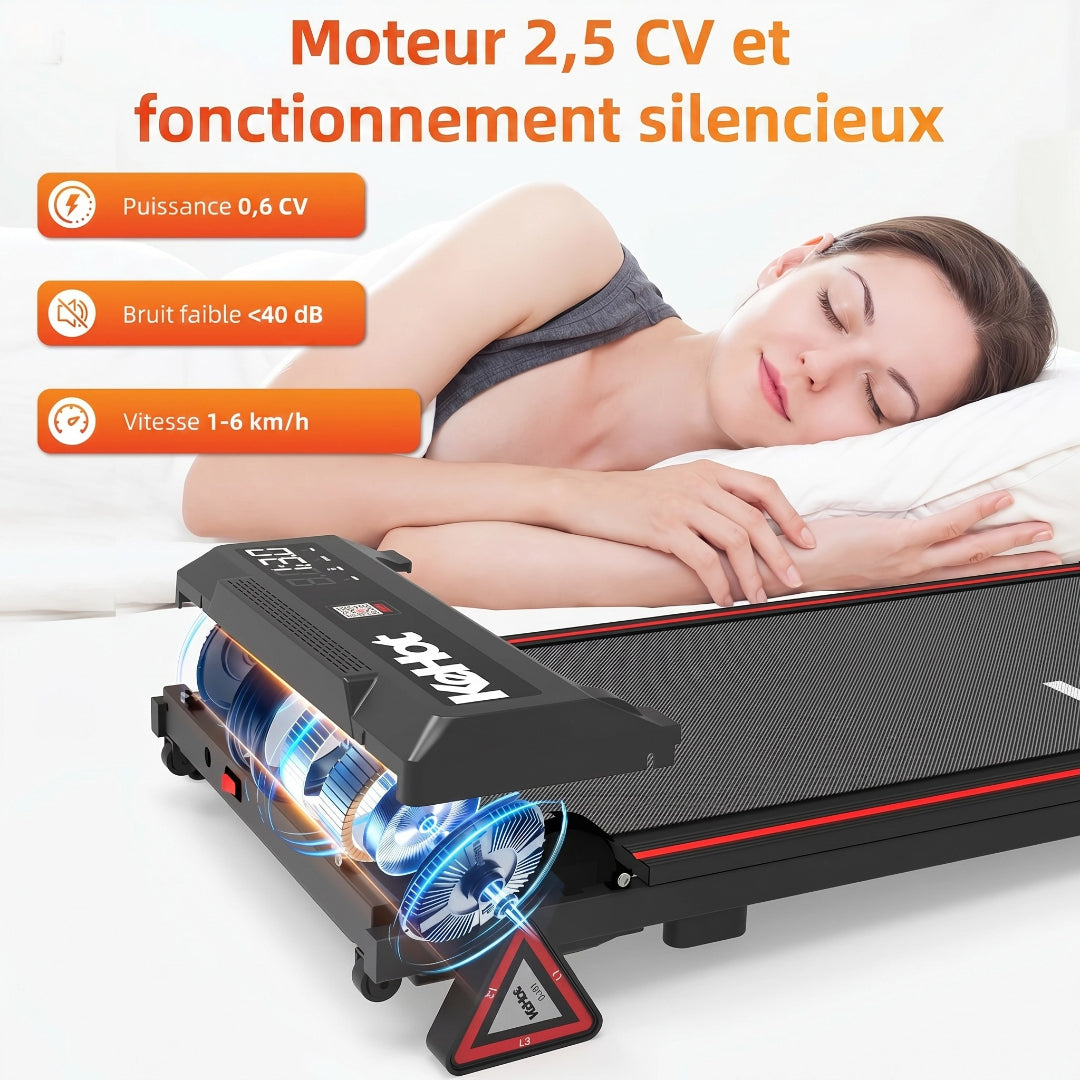 Tapis de marche compact KeHot 3-en-1 avec inclinaison