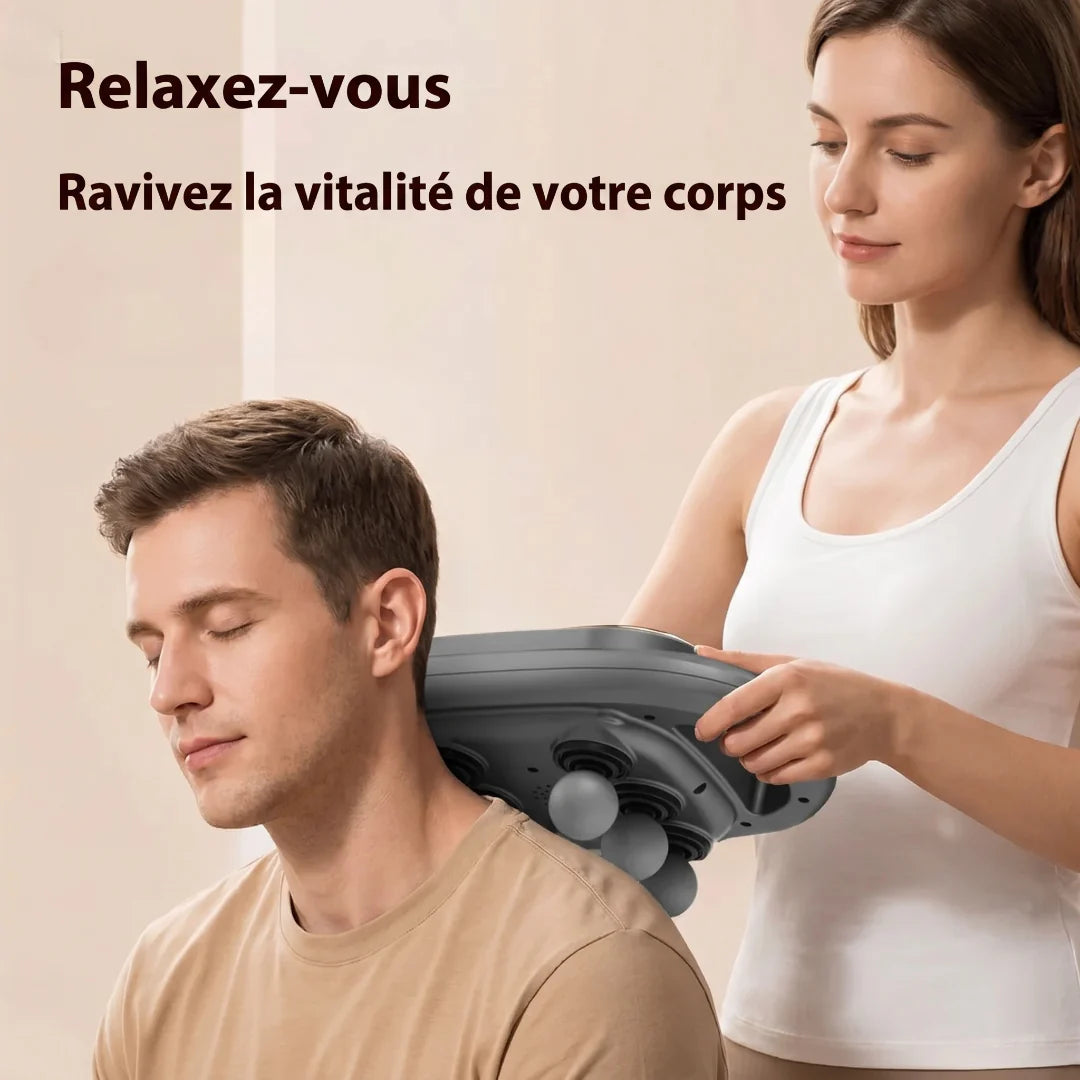 Masseur 6 têtes - Tous le corps — dos, épaules, bras, jambes, abdos, pieds