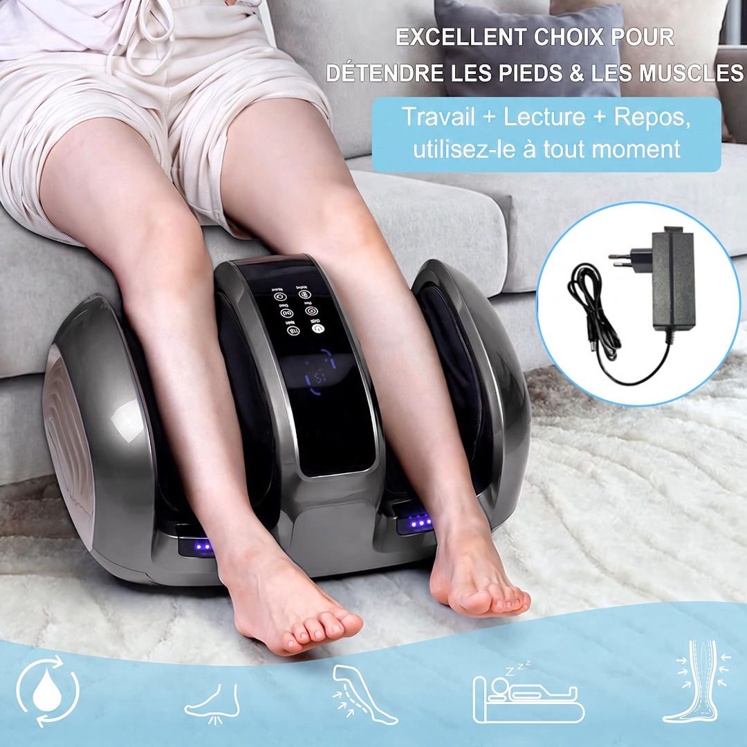 FootWave Pro – Masseur Pieds & Mollets Chaleur 3D