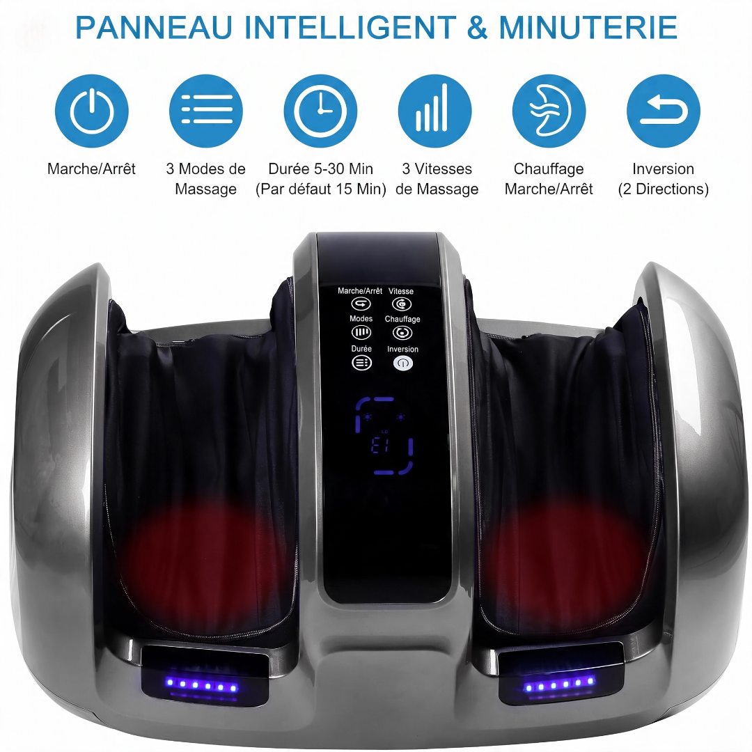 FootWave Pro – Masseur Pieds & Mollets Chaleur 3D