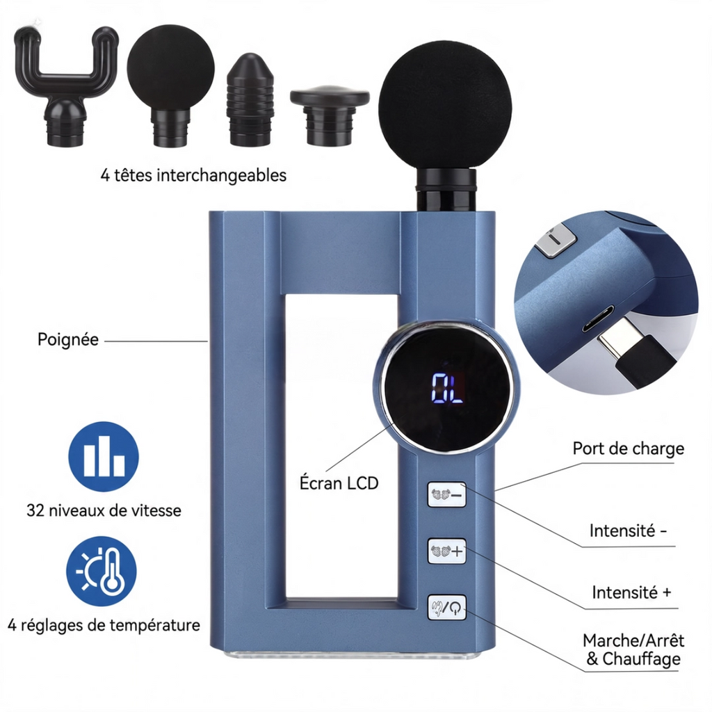 MassagePro Elite – Professional Full-Body Massage Gun