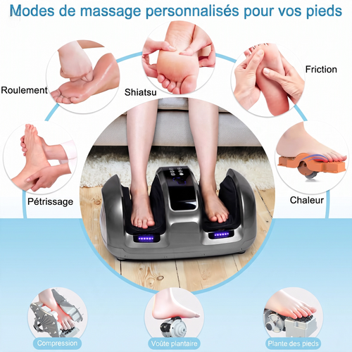 FootWave Pro – Masseur Pieds & Mollets Chaleur 3D