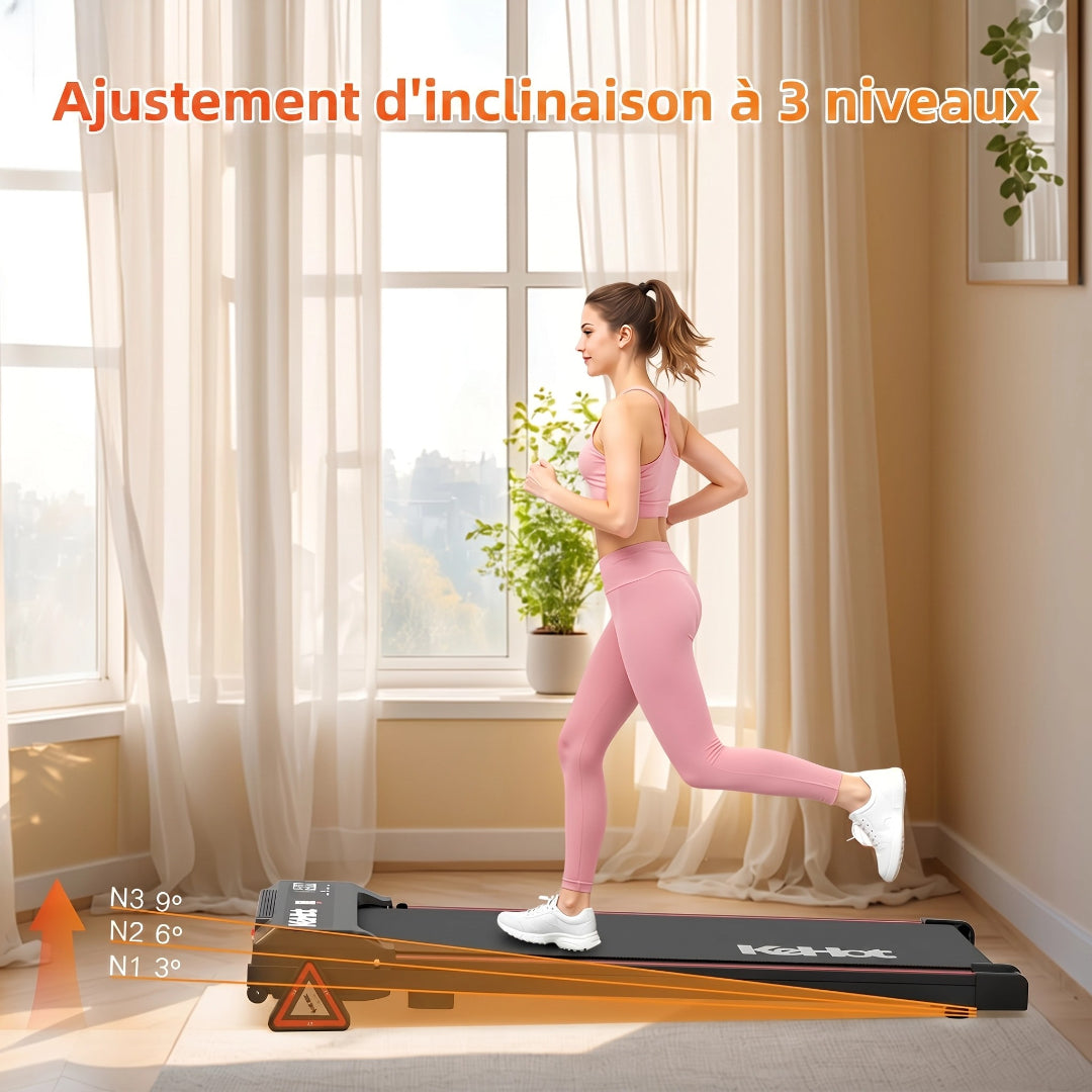 Tapis de marche compact KeHot 3-en-1 avec inclinaison