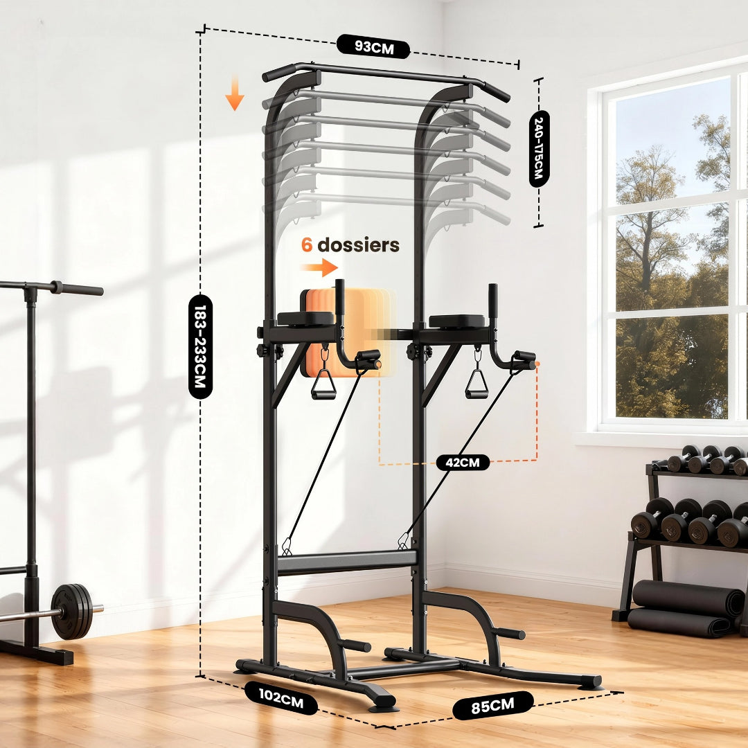 Power Tower multifonctionnel – Salle de sport maison