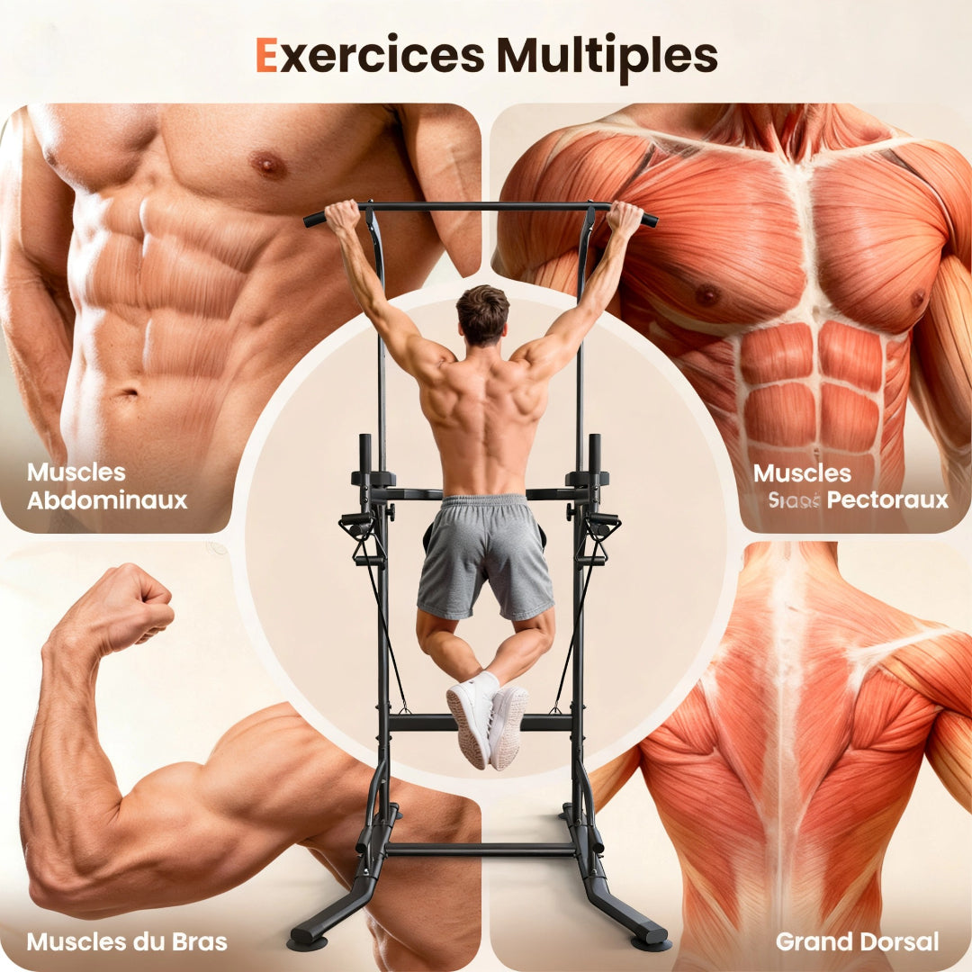 Power Tower multifonctionnel – Salle de sport maison